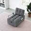 Lit convertible de 41,08 pouces de long, tissu gris, répond à toutes les exigences-809510560
