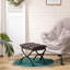 Quintanar 47cm Wide Solid Colour Footstool Ottoman
