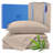 100% Organic Viscose From Bamboo Sheets Set, 300 Thread Count, 4-pc Set, Luxury Cooling Sheets, Deep Pockets - Gift-Ready Packaging, California King Size (Iced Latte)-111656344-111656338