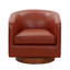 Fauteuil de fonction pivotant en cuir Caramel