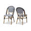 Chaise de patio empilable en bambou Marcell-590314982