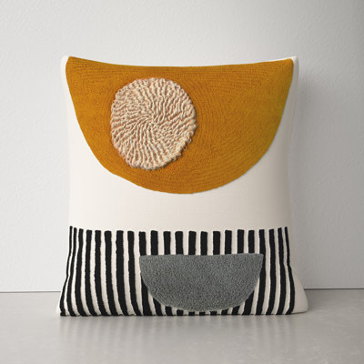 Fulbourn Square Cotton Pillow Cover & Insert