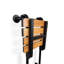 Banc de douche portatif en teck avec barre d'appui 18 po-131438201