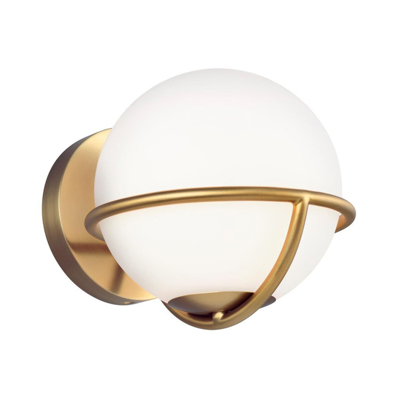 Reynaldo Armed Sconce, Burnished Brass