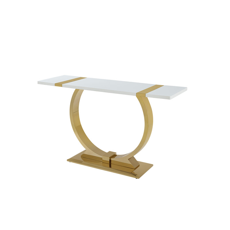 Table de canapé Frankel, Doré, White