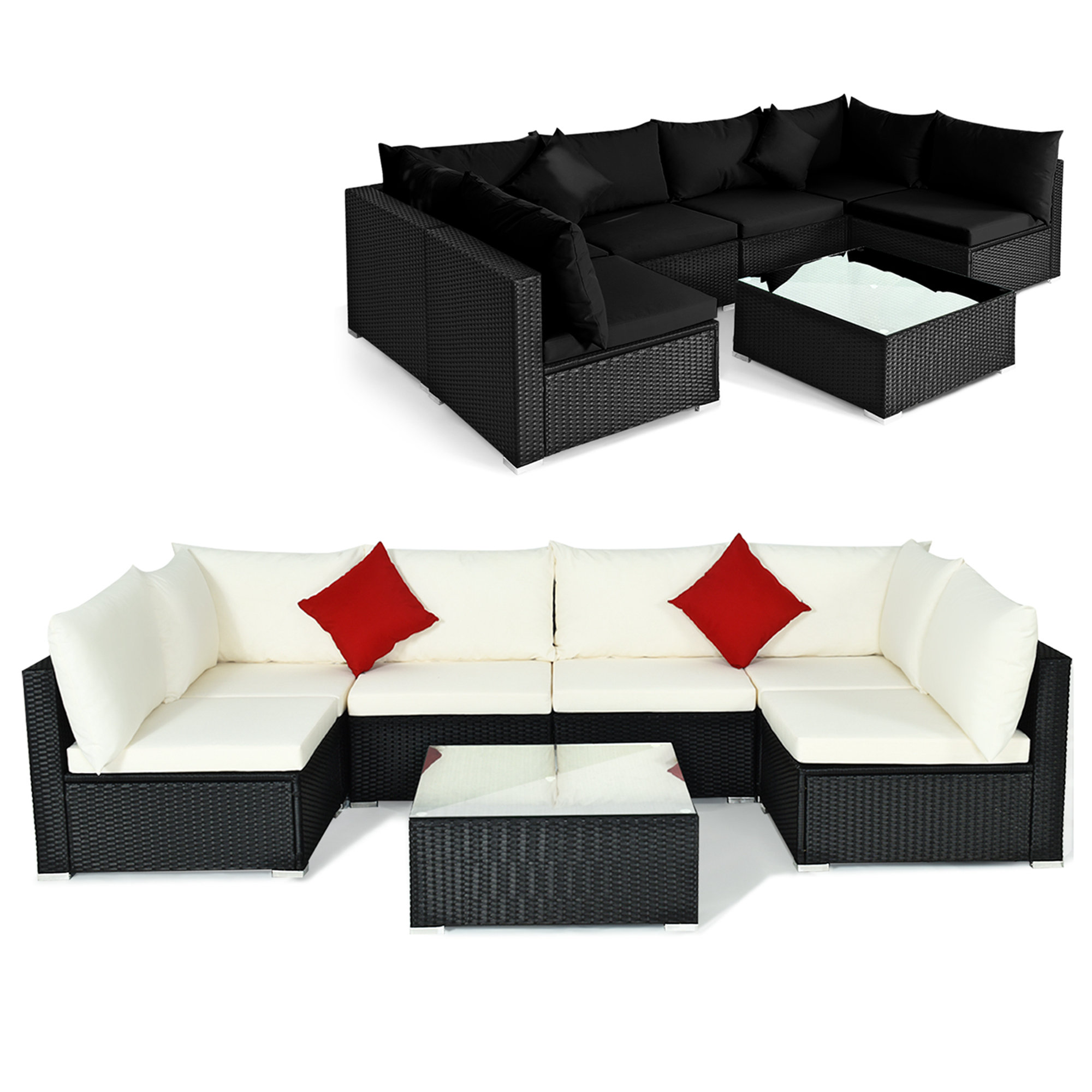 Latitude Run® 6 - Person Outdoor Seating Group with Cushions | Wayfair