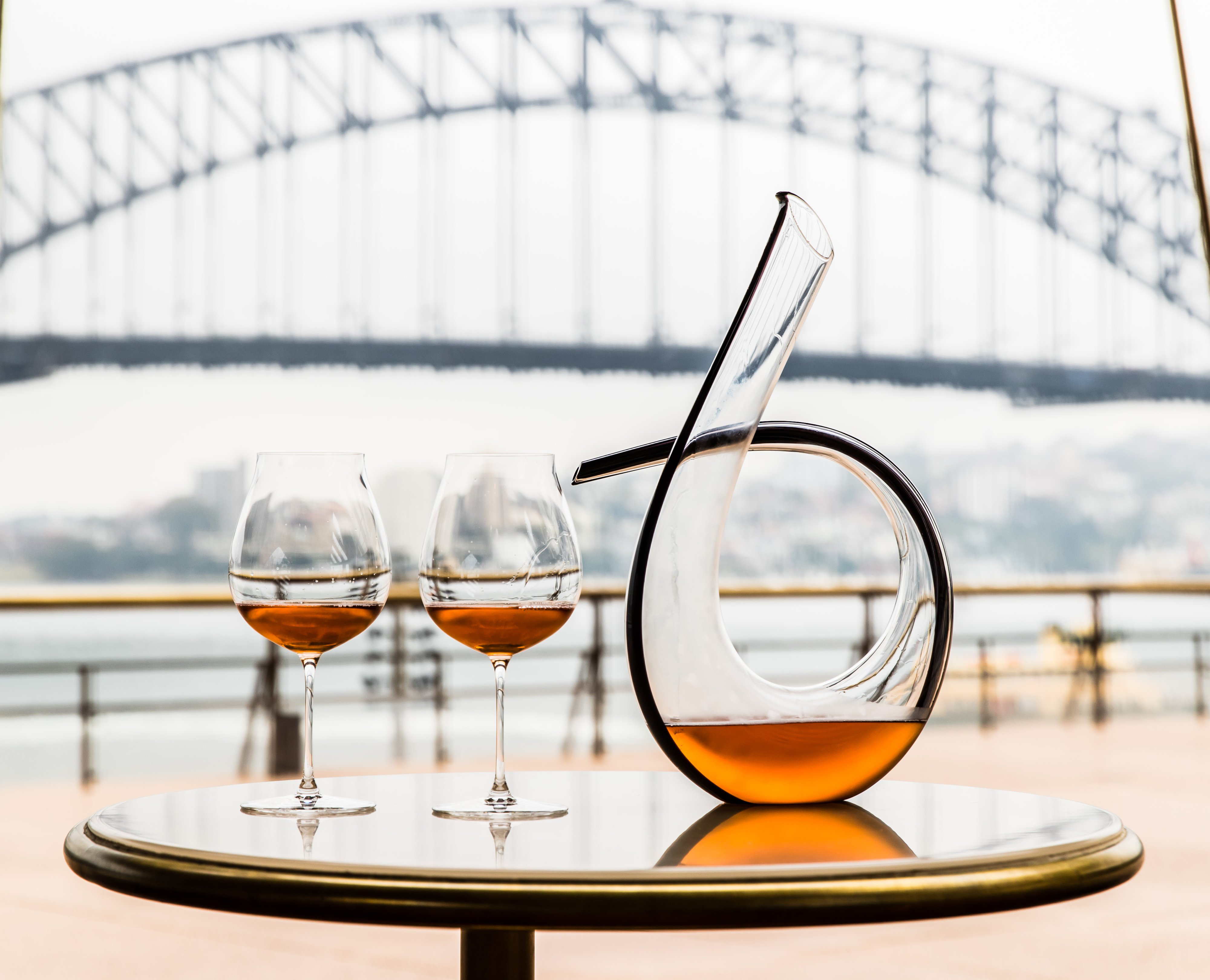 Riedel Red Stripe Horn Decanter | Neiman Marcus