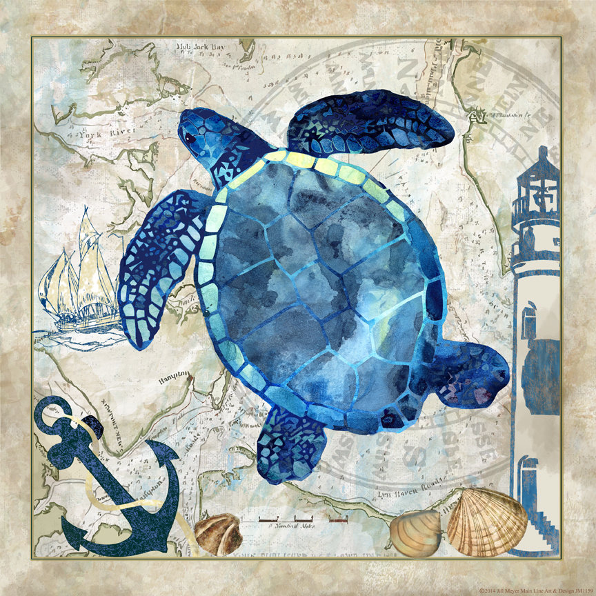 " Sea Turtle " by Jill Meyer Buy Art For Less 