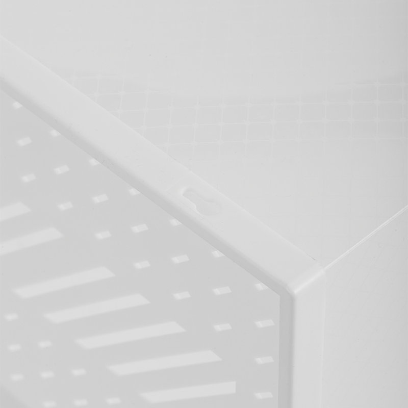 12 Pair Stackable Shoe Storage Box, White