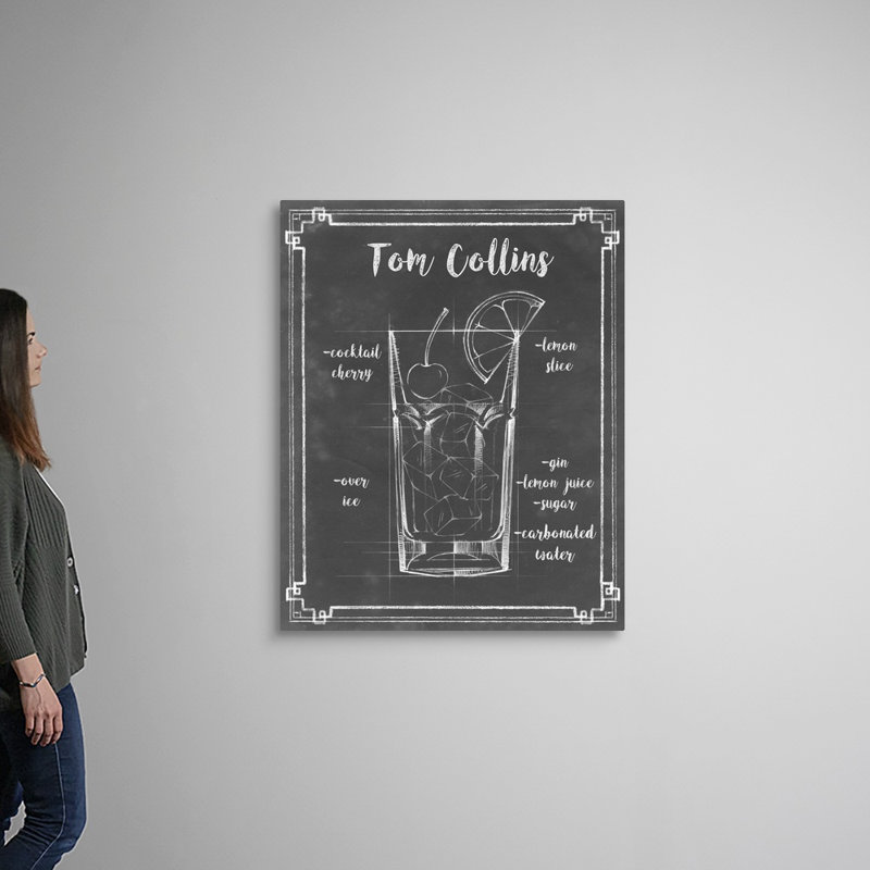 Mixology II - impression sur toile, Toile tendue, H 45 po x l 36 po x P 1,25 po