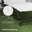 Ensemble de 2 chaises longues d'extérieur avec 5 positions réglables et roues pour la piscine