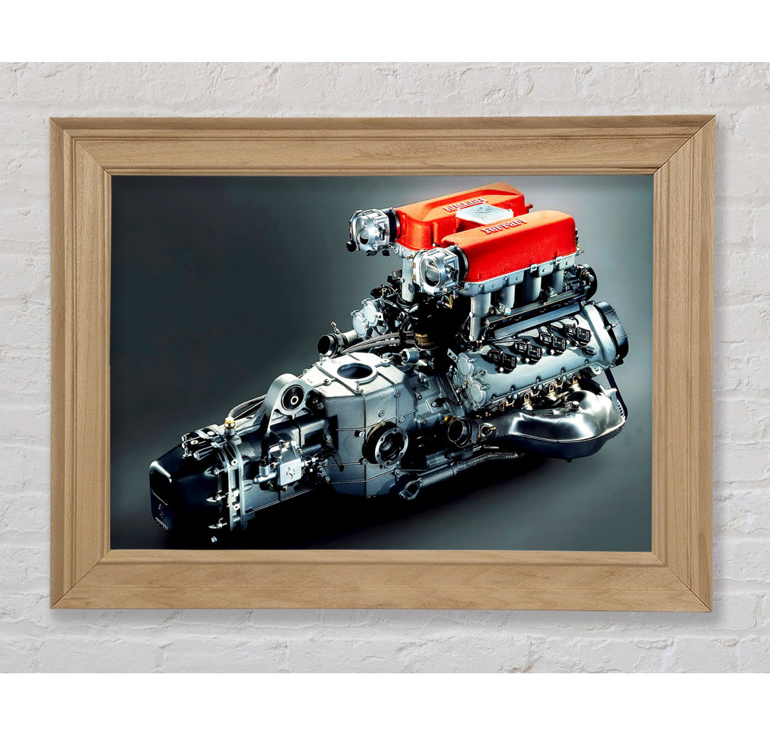 Ferrari F430 Motor - Bilderrahmen Kunstdrucke