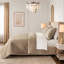 Ensemble de couvre-lit matelassé brodé en velours microfibre 3 pièces, taupe, taille king-135104803-135104805