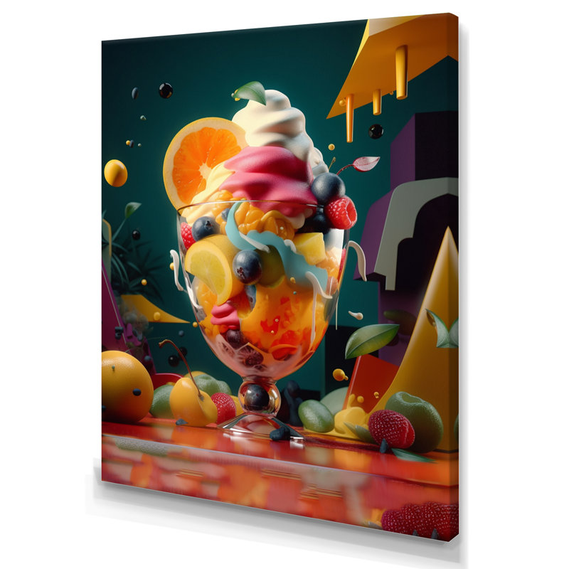 Ranshaw, mélange artistique de fruits frais II, H 32 po x l 24 po x P 1 po