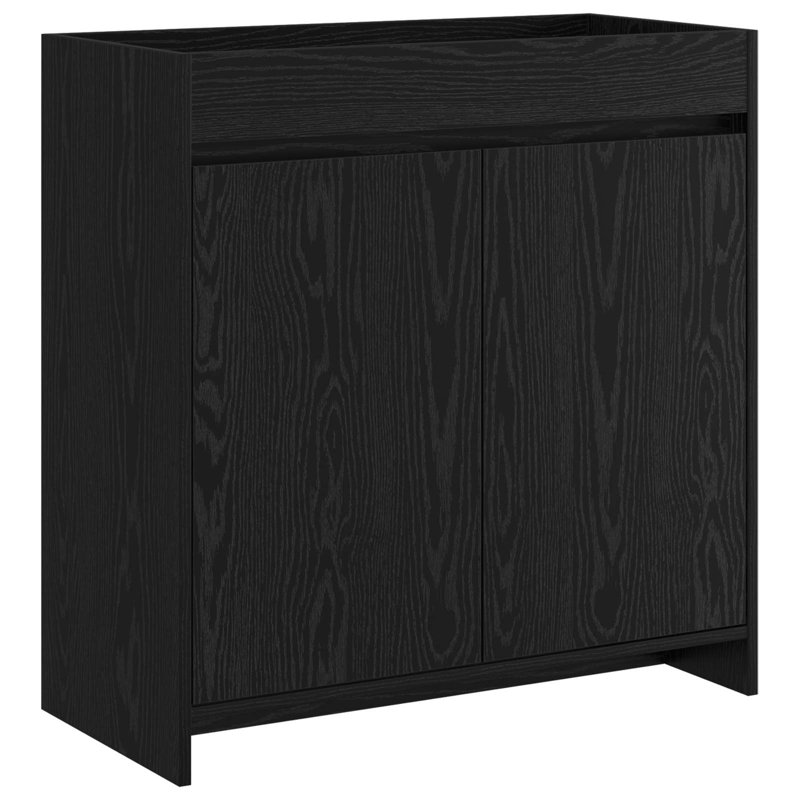 78.5cm Bathroom Vanity Base Only, Black Oak