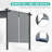 Aoodor Aluminum Pergola with Canopy-97922609-86865222