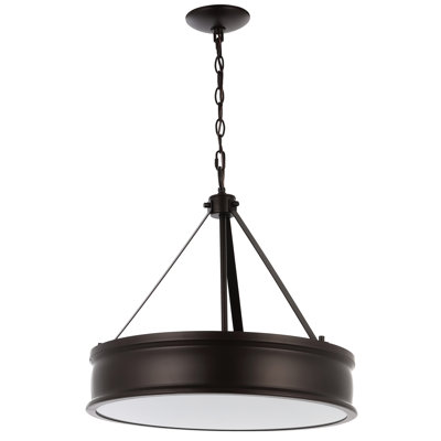 Maline 4 - Light Silver Shaded Pendant