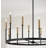 36" W x 24" H 12-Light Ring Chandelier in Matte Espresso with Clear Glass and Interchangeable Espresso and Brass candle sleeves-124212382-124212381