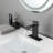 Waterfall Spout Bathroom Faucet,Single Handle Bathroom Vanity Sink Faucet