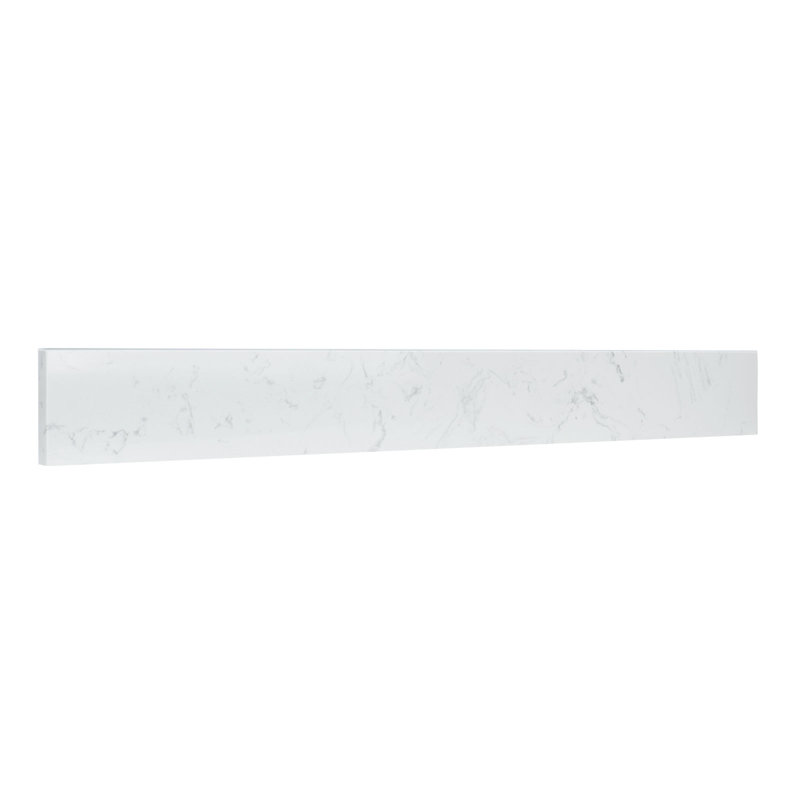Dosseret de meuble-lavabo en pierre reconstituée de 36 pouces en blanc Carrara