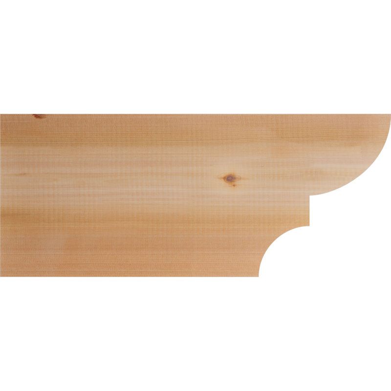 Queue de chevron lisse Ridgewood, Cèdre rouge, H 10 po x l 24 po x P 5,5 po