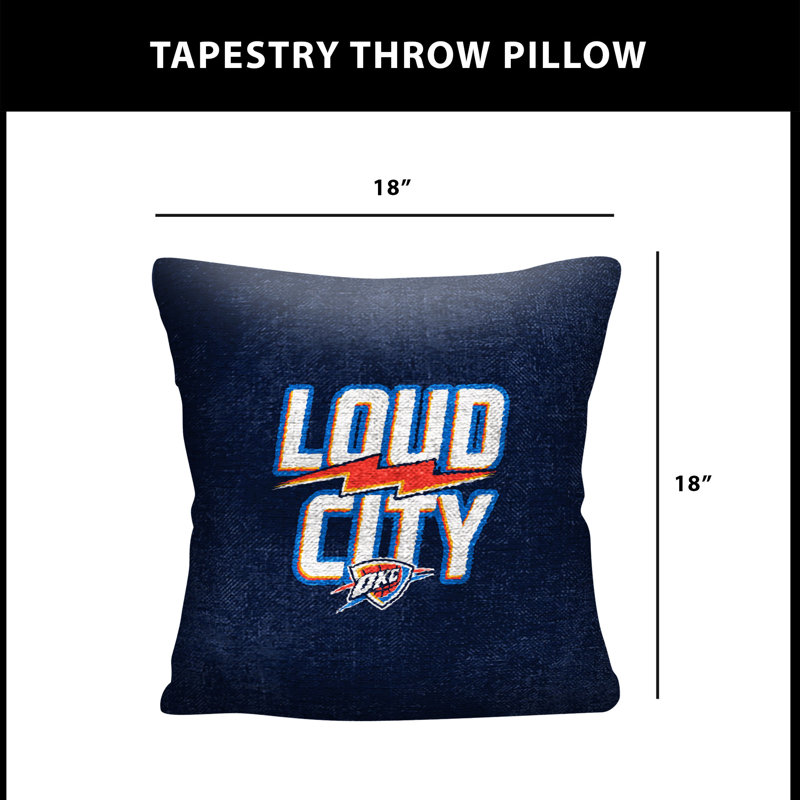 Coussin NBA Oklahoma City Champs Thunder Hoopla, Bleu Oklahoma City