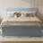 Full Size Platform Bed With Drawer And Two Shelves
