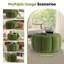 Repose-pieds rond avec rangement 27,5 po-2136986233