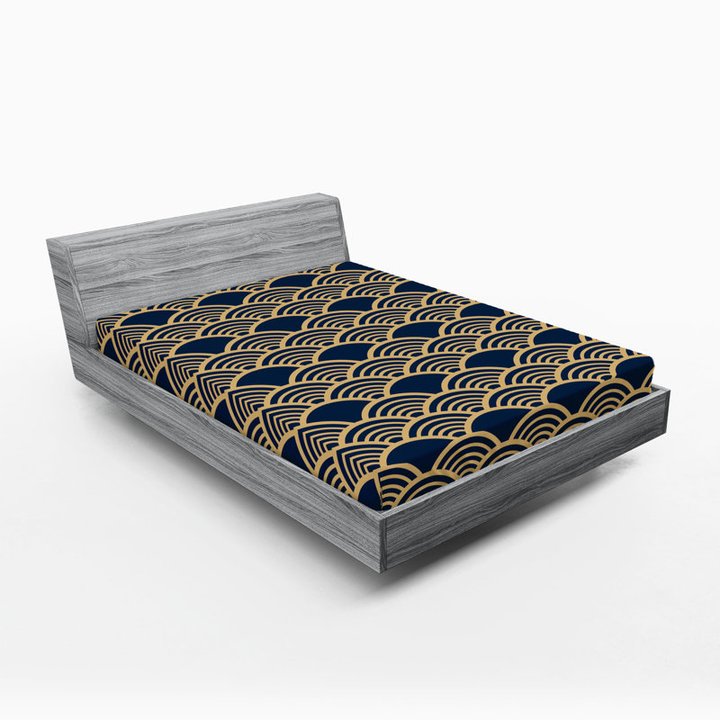 Drap-housse asiatique Ambesonne, Drap-housse de taille très grand