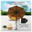Base de parasol en métal Outsunny