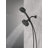 Round 2-in-1 Dual Shower Head with 5-Setting HandHeld Spray 1.75 GPM Matte Black-117545931