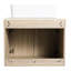 Meuble-lavabo de salle de bain avec lavabo en céramique. Meuble-lavabo mural de 24 po en chêne blanc. Porte à fermeture douce et espace intérieur abondant. Armoire moderne. Rangement intérieur généreux dans les armoires.