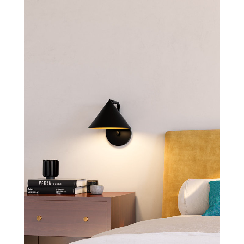 Ireland Armed Sconce, Matte Black