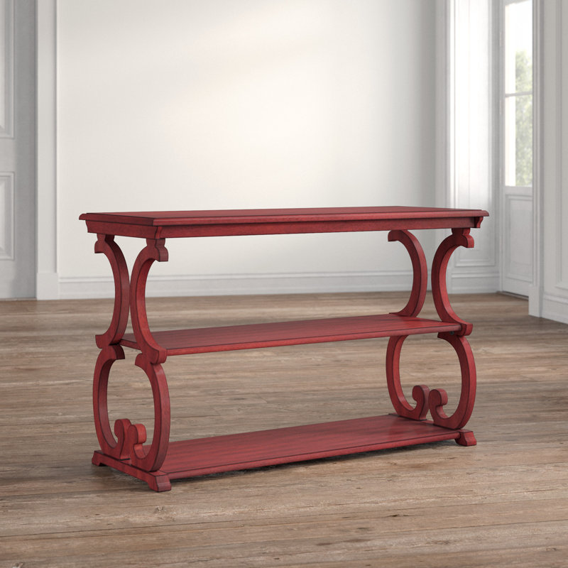 Huntingdon 48'' Console Table, Berry Red