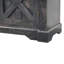 Buffet rustique en bois, 6 compartiments, doré, noir cendré et brun
