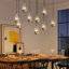 Luxurious  Adjustable  9-Light Crystal Raindrop Chandeliers-1091656080
