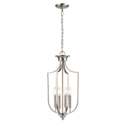 4 - Light Dimmable Lantern Cage Chandelier