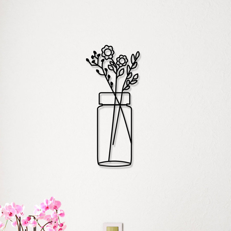 Décoration murale en métal, H 24 po x l 22,8 po x P 0,6 po