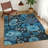 Machine Washable Indoor/Outdoor Chantille ACN2295 Floral Rug-547470627