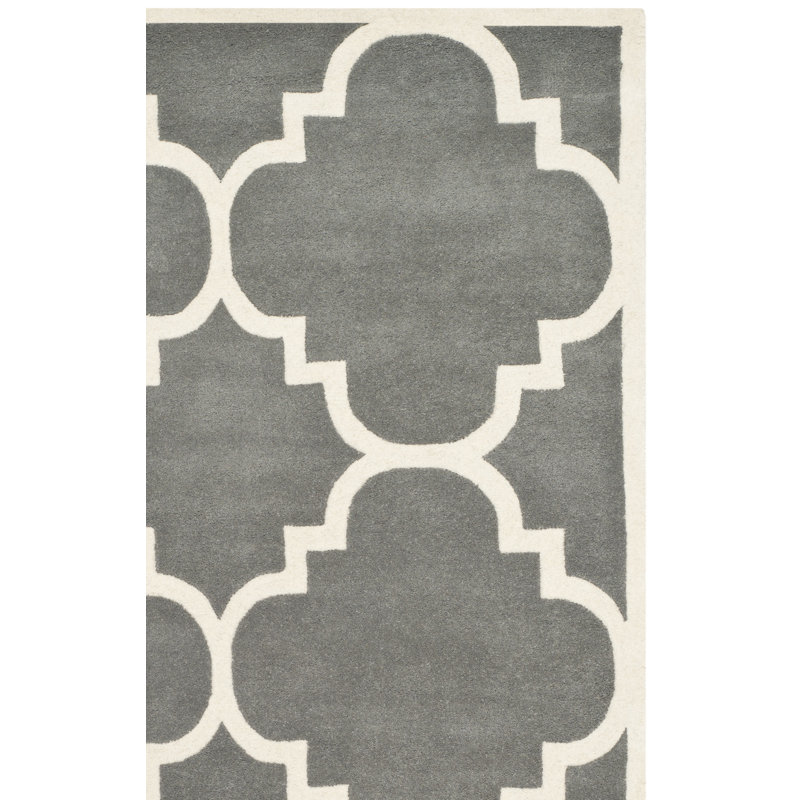 Carolene Hand Tufted Wool Geometric Rug, Runner 2'3" x 9'