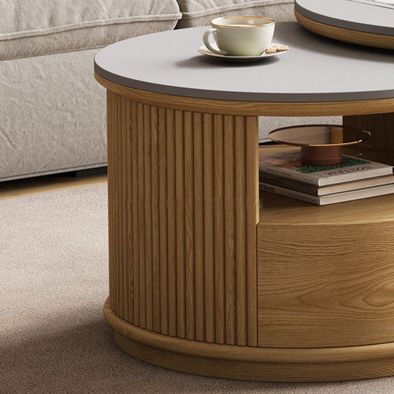 Table basse Modern Modern, Bois original, Blanc