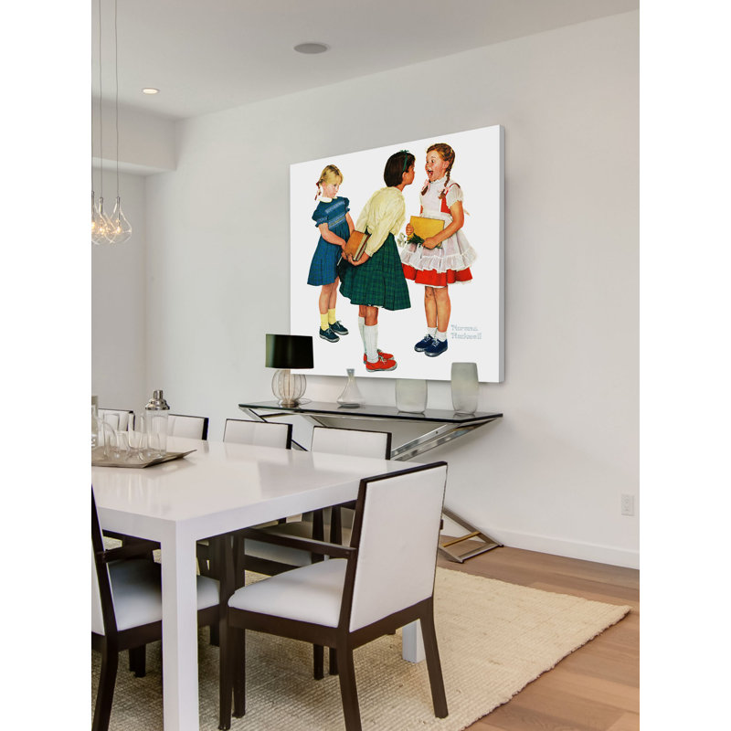 « missing tooth » par norman rockwell, reproduction d’art sur toile tendue, H 32 po x l 32 po