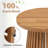 3-piece Outdoor Solid Wood Table And Dining Chairs-1343636087