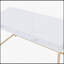 Bureau de coiffeuse rectangulaire chic avec rangement élégant et attrait moderne