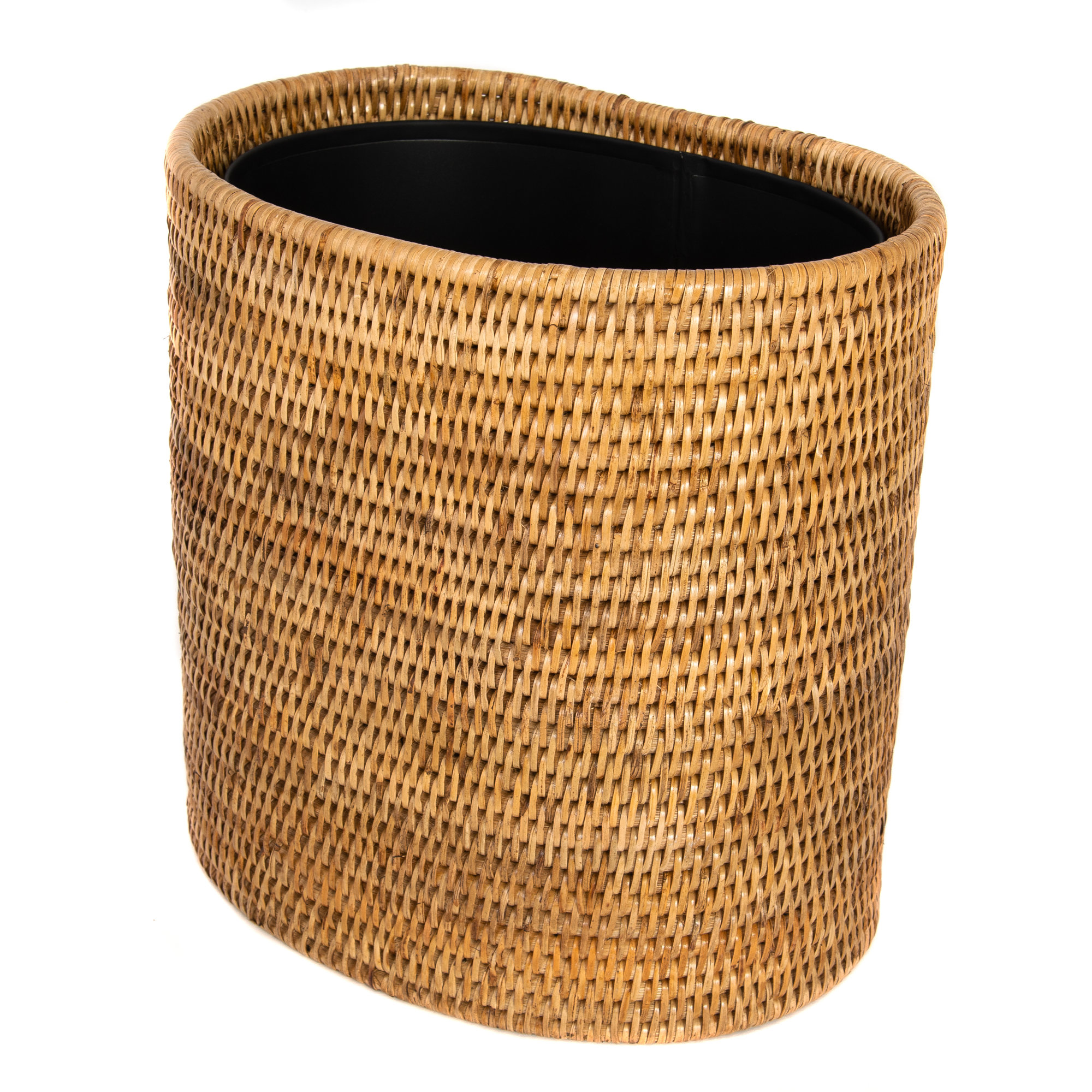 Rael 4 Gallons Waste Bin, Honey Brown
