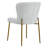 Ayjai Upholstered Full Back Side Chair in Gray