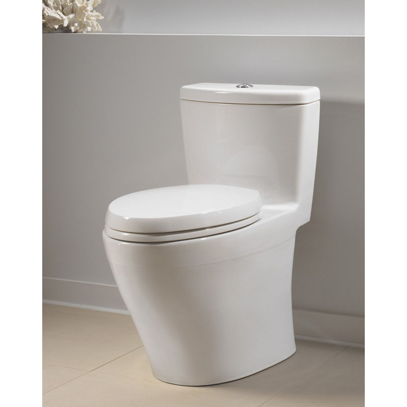 Aquia® Dual-Flush Elongated Bidet Toilet (Seat Included), Sedona Beige