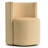 Velvet Upholstered Barrel Accent Chairs with Casters-299057541