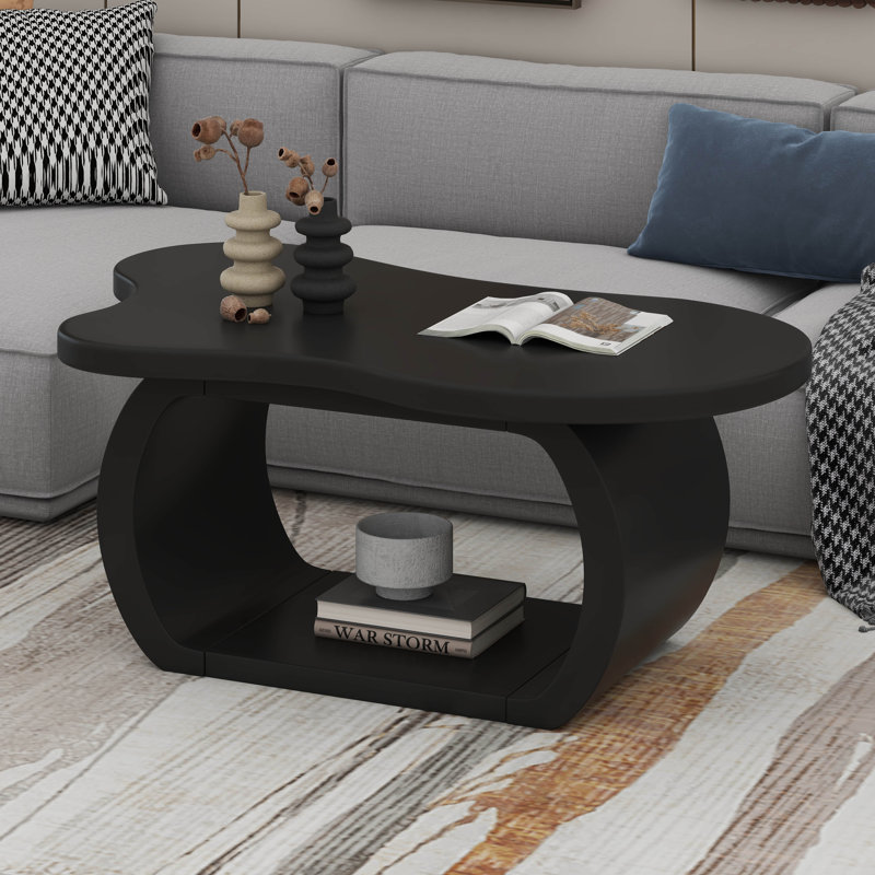 Table basse moderne Modern Cloud, Noir
