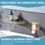 Robinet de lavabo de salle de bain mural moderne à poignée simple avec valve brute, bec de baignoire cascade à haut débit-119190974